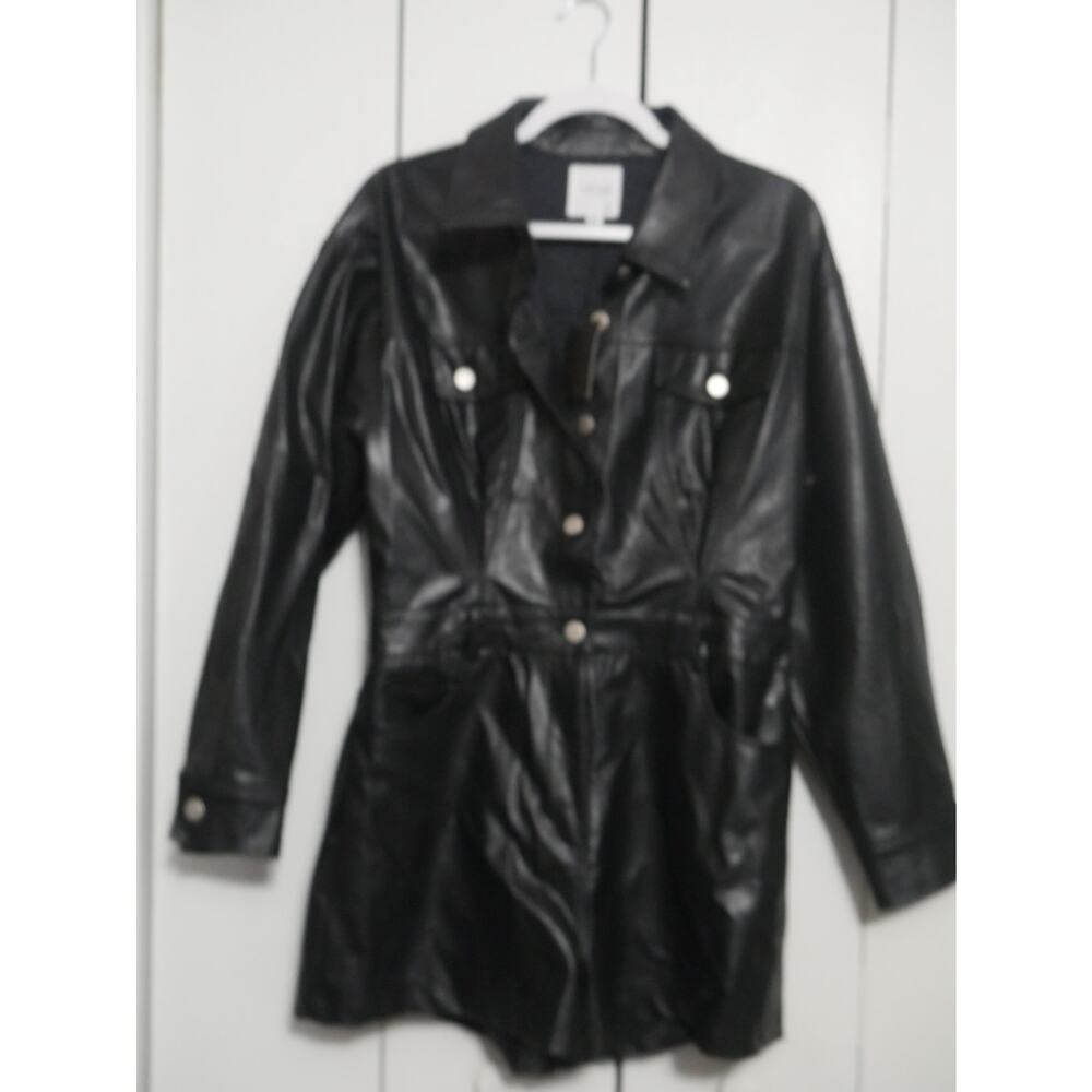 LesLis - Faux Leather Romper- Size L - NWT